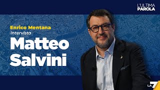 Elezioni europee 2024  Enrico Mentana intervista Matteo Salvini [upl. by Nelia]