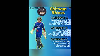 Chitwan Rhinos  Nepal Premier League  cricket nepal youtubeshorts [upl. by Nylsirk196]