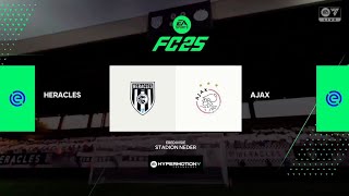 HERACLES vs AJAX Eredivisie 2425 Gameplay EA FC 25 eafc25 easports [upl. by Ecaidnac]