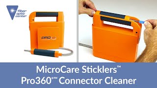 MicroCare Sticklers™ Pro 360°™ Fiber Optic Connector Cleaner  Available from Fiber Optic Center [upl. by Sices]