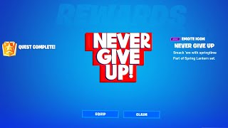 How To Get Free Fortnite TikTok Drops Never Give Up emoticon Nick Eh 30 Free Rewards [upl. by Adrahc899]