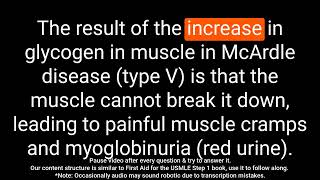 Comprehensive Review of McArdle Disease Type V A QampA Format Study Guide [upl. by Whitaker628]