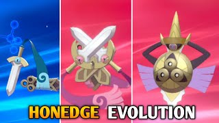 How To Evolve Honedge Into Doublade And Aegislash In Pokemon Sword amp Shield  Galar Pokedex [upl. by Atiuqihs]