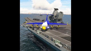 Super Rare C17 US Marines Takeoff from Aircraft Carrier [upl. by Sedaiuqlem398]