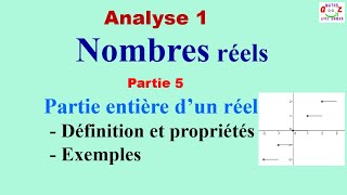 Analyse 1  Partie entière Définition et propriétés [upl. by Aridaj898]