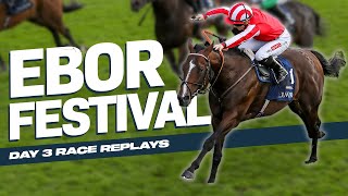 York Ebor Festival  Day 3 All Races ft Bradsell and Vauban [upl. by Eseerahs657]