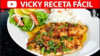 PESCADO A LA MANTEQUILLA  VickyRecetaFacil [upl. by Nnylharas]