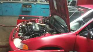 300 whp h22a turbo  6 psi civic AHRacing [upl. by Alusru]