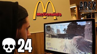 24 Kill WIN on Apex Legends inside a McDonalds [upl. by Lawtun814]