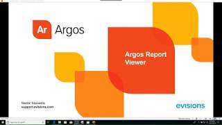 Argos 63 Report Viewer Training [upl. by Aiekat]