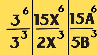 Dividing Exponents  Same BasesSame Variables  Different Variables [upl. by Euqina]