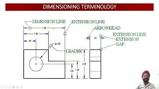 Engineering Graphics Lecture 005 Dimensioning in Engineering Drawing [upl. by Aenyl]