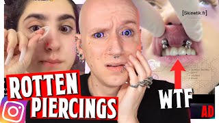 Most Disgusting Piercings Ive Ever Seen  Reacting To Instagram DMs 20  Roly Reacts [upl. by Philipps]