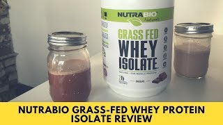 NutraBio Grass Fed Whey Protein Isolate Review [upl. by Jansson]