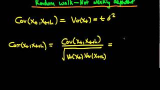 Random walk not weakly dependent [upl. by Clerc957]