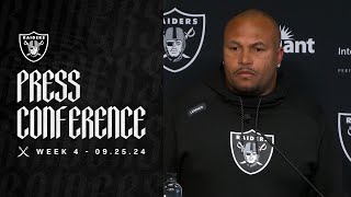 Coach Pierce ‘It’s a New Week Another Opportunity’  Raiders  NFL [upl. by Eldreeda437]