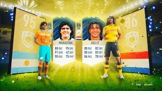 MARADONA 95 Y GULLIT ICONO IN PACKS  TOP SOBRES 8  FIFA 18 [upl. by Fricke]