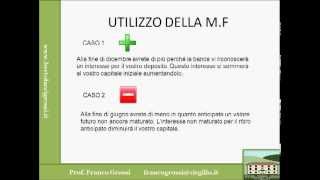 MATEMATICA FINANZIARIA LEZIONE 1 [upl. by Chlo]