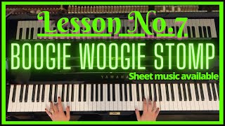 How to play boogie woogie piano Really easy to follow lesson Sheet music available [upl. by Aset]