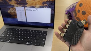 片手無線自作キーボード  Onehanded BLE chording keyboard [upl. by Melak]