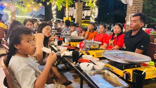 At Samuth Buffet BBQ Battambang with my family [upl. by Gadmon]