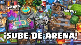 MEJORES MAZOS PARA ARENA 4 CLASH ROYALE 2023 NUEVA ACTUALIZACIÓN 🔥 VALLE DE HECHIZOS [upl. by Anibla]