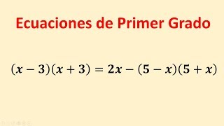 Ecuaciones con productos notables ejercicios resueltos [upl. by Cid375]