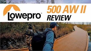 LOWEPRO 500 AW II REVIEW and DEMO – Professional Camera Bag for Hiking [upl. by Erastatus668]