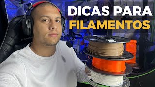 Dicas para FILAMENTOS mais usados na IMPRESSÃO 3D  MELHORES Depende do USO [upl. by Anaile316]