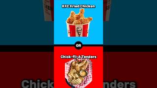 KFC vs Tenders shorts food music fyp explore reels tiktok foryou love song youtubeshorts [upl. by Stoughton]