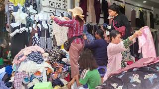 1 Clothes Sale at Market  Most Pople Buy Cheap Clothes at Saturday Morning [upl. by Vitek601]