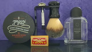 45💈Gillette Black Tip 1951 Rasierseife Zingari the wandererRazorock [upl. by Nohsal]