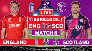 ICC T20 World Cup Live England vs Scotland Live  ENG vs SCO Live Scores amp Commentary  livestream [upl. by Burney]