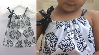 Kids Pillowcase Dress Sewing  സിമ്പിൾ ടോപ് ഫോർ കിഡ്സ്  Kids Outfits [upl. by Bruno]