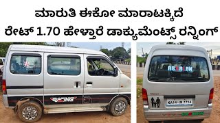 Maruthi eeco varsha  9980933755  ಮಾರುತಿ ಈಕೋ ವರ್ಷ ಮಾರಾಟಕ್ಕಿದೆ  maruthi eeco varsha van car [upl. by Octavia]