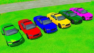 TRANSPORTING FIVE COLOR DODGE CHARGER   Farming Simulator 22 [upl. by Adnyleb487]