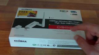 Unboxing amp Look at Edimax EW 7711USN USB Wireless Adapter [upl. by Schnorr370]