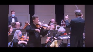 Elgar Violin Concerto mov 3 excerpt  Callum Smart  Lexington Symphony [upl. by Ellehcar]