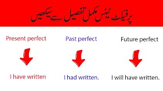 ALL PERFECT TENSES in English  present perfect  past perfect  future perfect [upl. by Dekow]