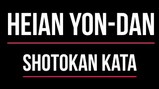 Shotokan Kata  Heian Yondan [upl. by Ahsiyn]