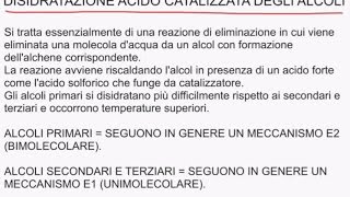 CORSO DI CHIMICA ORGANICA  LEZIONE 51 DI 61  REAZIONI DEGLI ALCOLI [upl. by Yrailih]