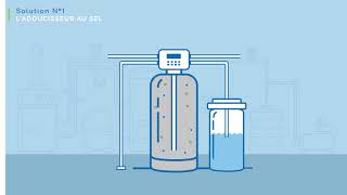 Traitement du calcaire  comment marche un adoucisseur au sel [upl. by Anirod]