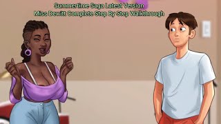 Summertime Saga Latest Version Miss Dewitt Complete Storyline Walkthrough  All Quest Completed [upl. by Asusej]