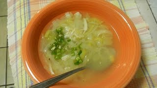 Deliciosa Sopa de Puerro y Pollo como hacer [upl. by Lulita]