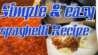 quick and easy spaghetti recipe [upl. by Idnerb889]