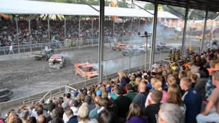 Delaware County Fair  Demolition Derby Part I 2013 [upl. by Naryt460]