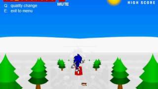 Sonic 3D Snowboarding Online Games 4 Free [upl. by Fugazy]