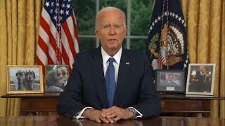 Watch full speech Biden addresses decision to exit 2024 race [upl. by Ontina]