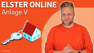 Anlage V in ELSTER online  ELSTER online Tutorial zur Steuererklärung 2022 [upl. by Enait]