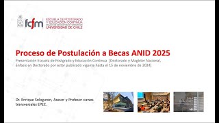 2° Taller quotApoyo Postulación Becas ANID Doctoradoquot [upl. by Sessilu]